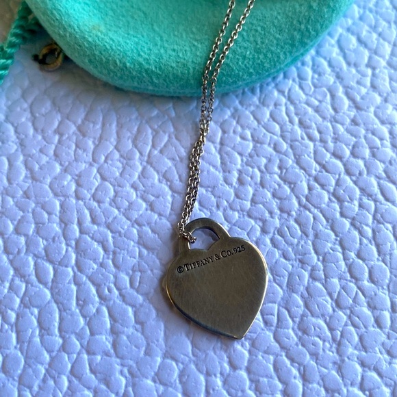 RARE BLUE ENAMEL PRINT TIFFANY&Co Necklace - Picture 4 of 4